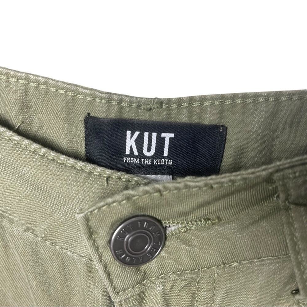 KUT Charlotte Wide Leg Cargo Pants, Khaki, Street Style, Weekend, Urban Casual 0 - Picture 8 of 11